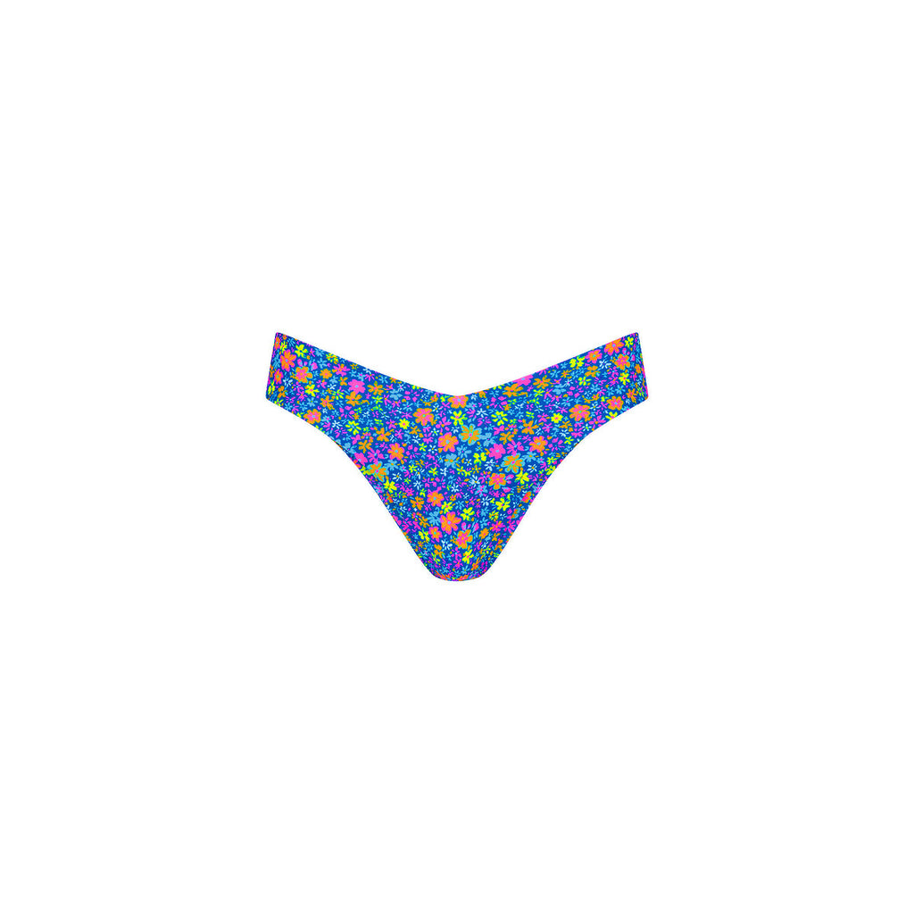 Cheeky V Bikini Bottom - Electric Bloom