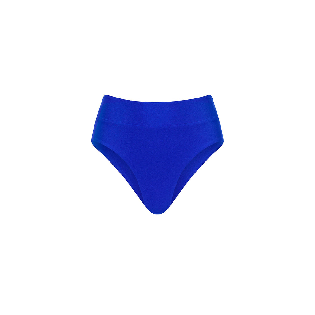 High Hip Cheeky Bikini Bottom - Blue Lagoon