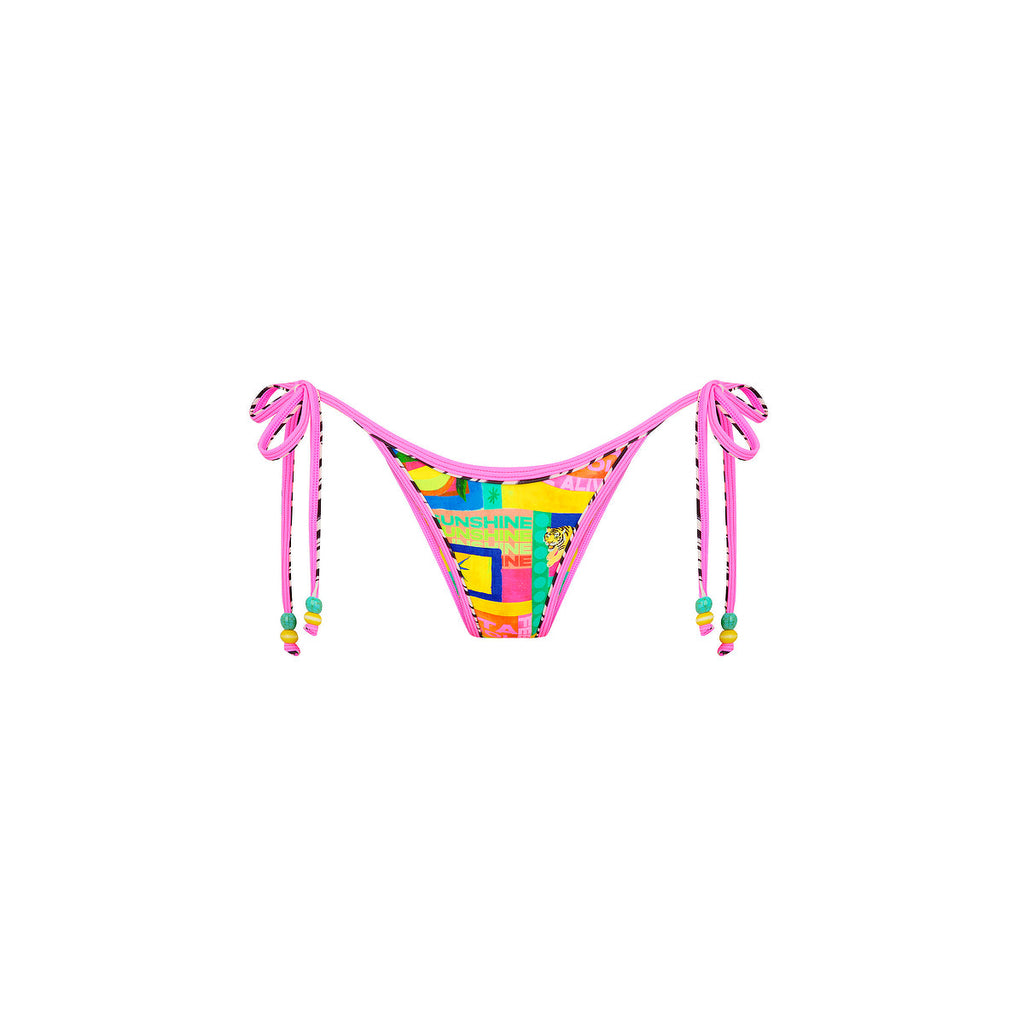 Double Bind Cheeky Tie Bikini Bottom - Sun Honey
