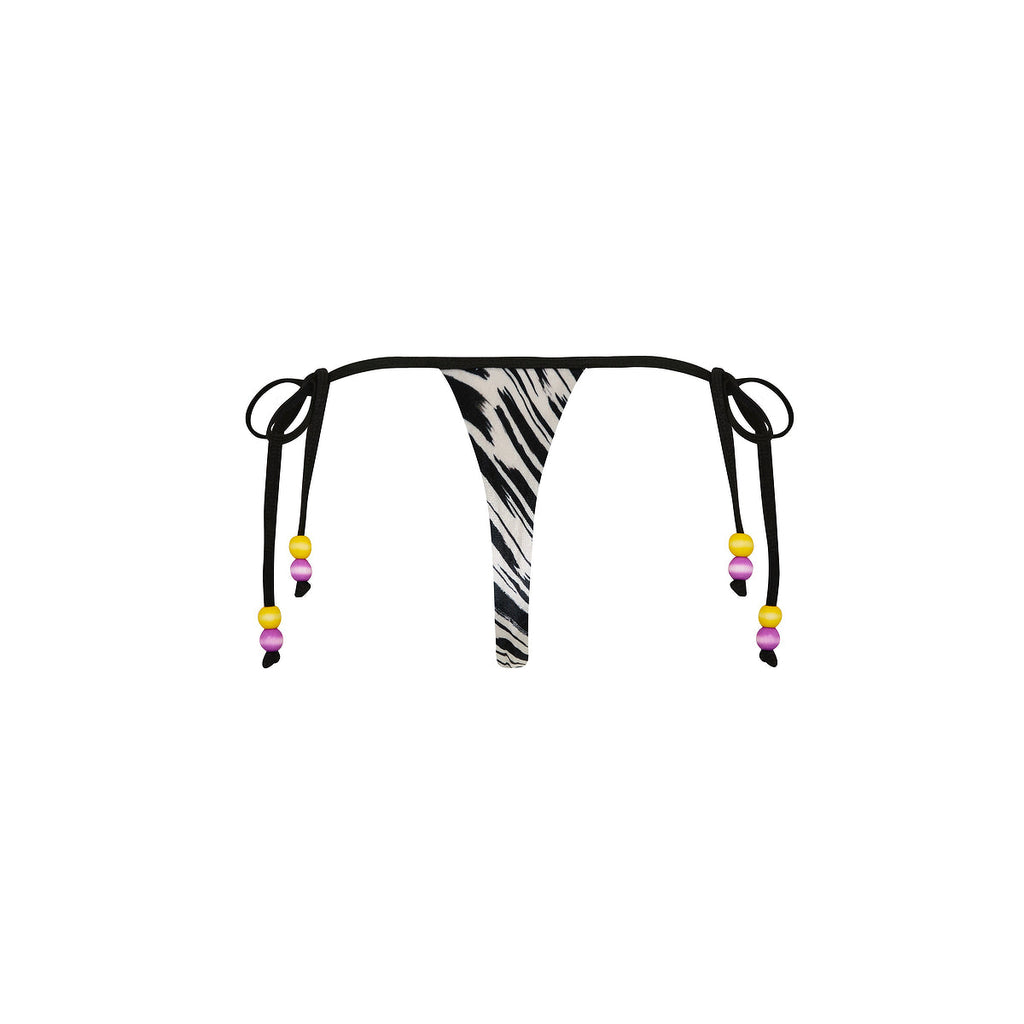 Micro Thong Tie Side Bikini Bottom - Wild Honey