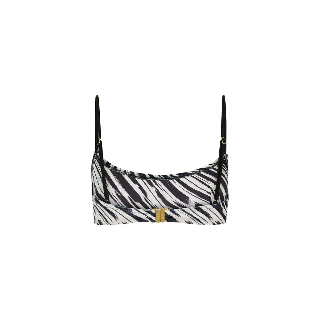 Invisible Underwire Crop Bikini Top - Wild Honey