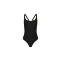 Cross Back Cheeky One Piece - Twilight Black