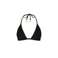 Gathered Stitch Bralette Bikini Top - Twilight Black