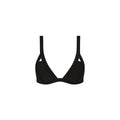 Wide Bind Triangle Bikini Top - Twilight Black