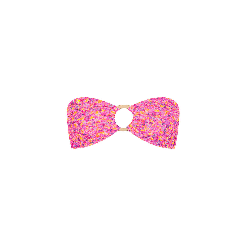 Strapless Bandeau Bikini Top - Gelato Bloom