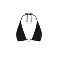 Ring Halter Bikini Top - Twilight Black