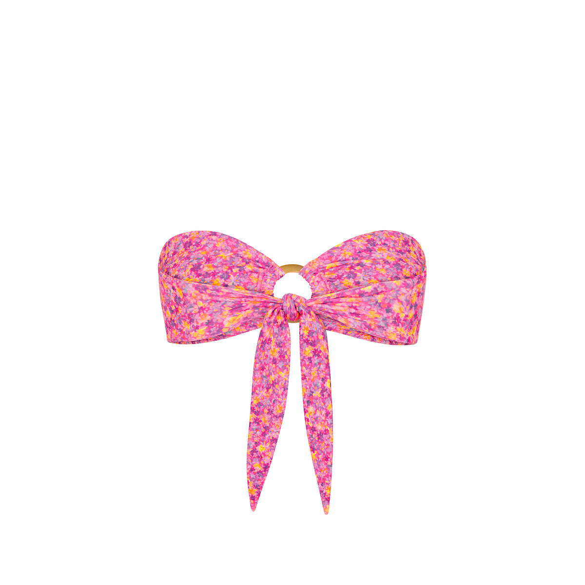 Strapless Bandeau Bikini Top - Gelato Bloom