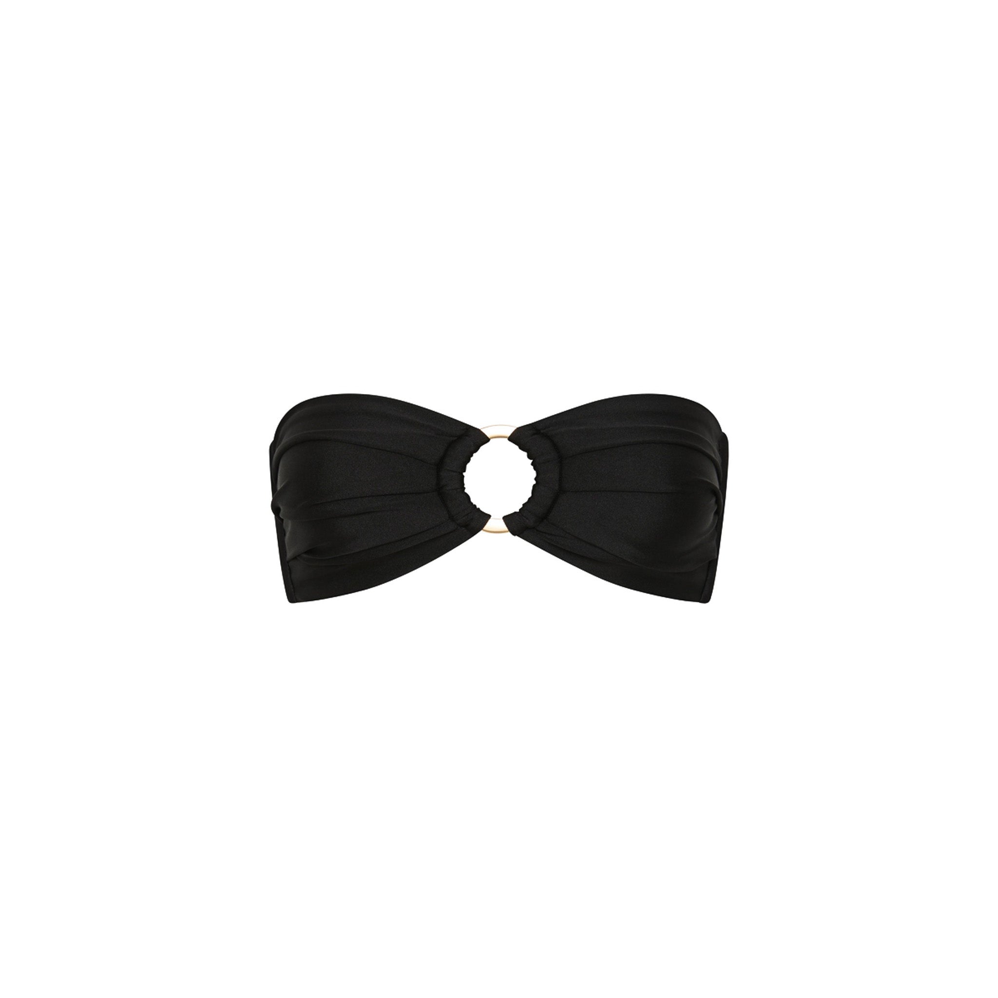 Strapless Bandeau Bikini Top - Twilight Black