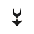 Retro Ring Cheeky One Piece - Twilight Black