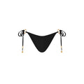 Ring Cheeky Tie Bikini Bottom - Twilight Black