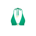 Frill Halter Bralette Bikini Top - Island Lush