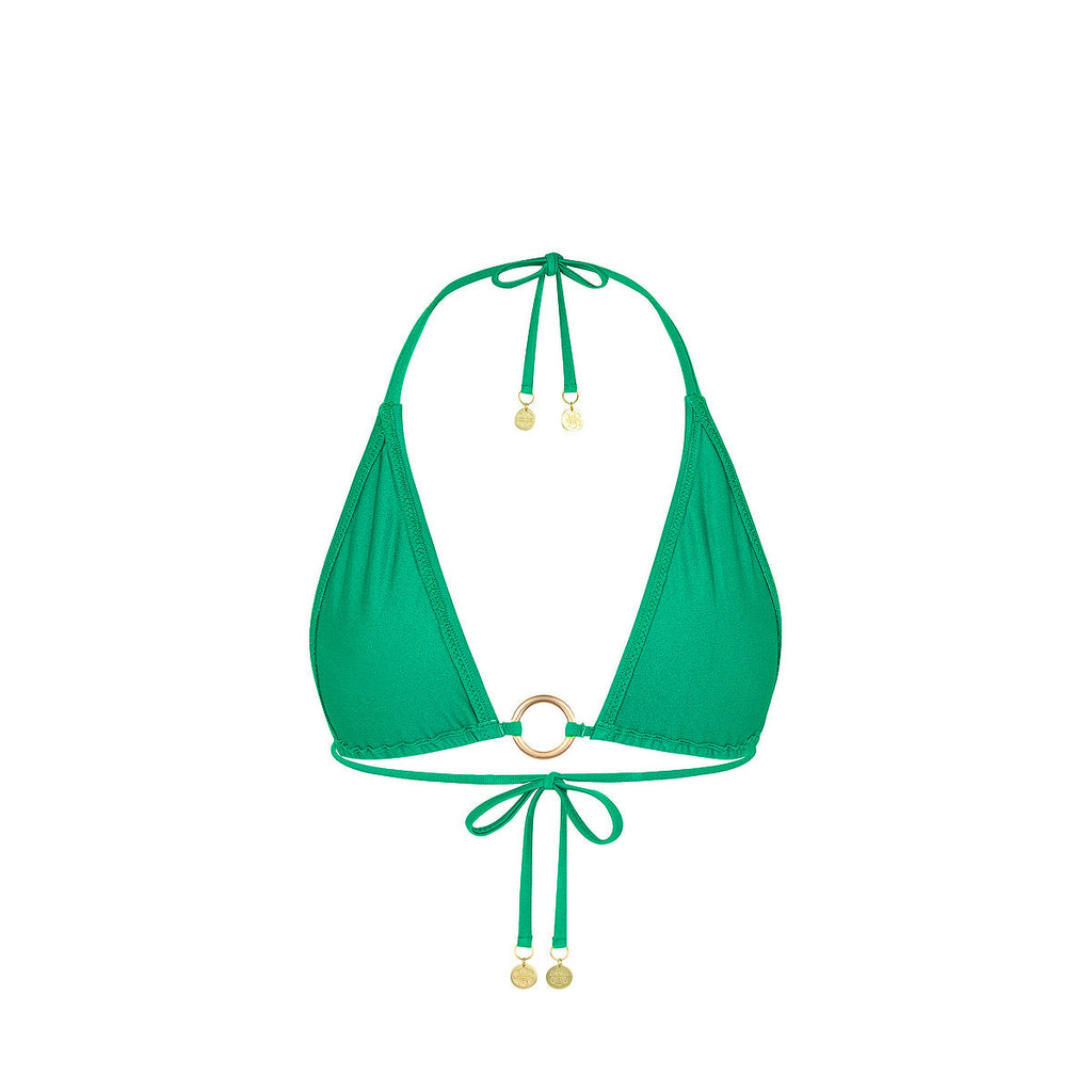 Ring Halter Bikini Top - Island Lush