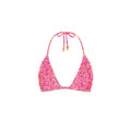 Gathered Stitch Bralette Bikini Top - Gelato Bloom