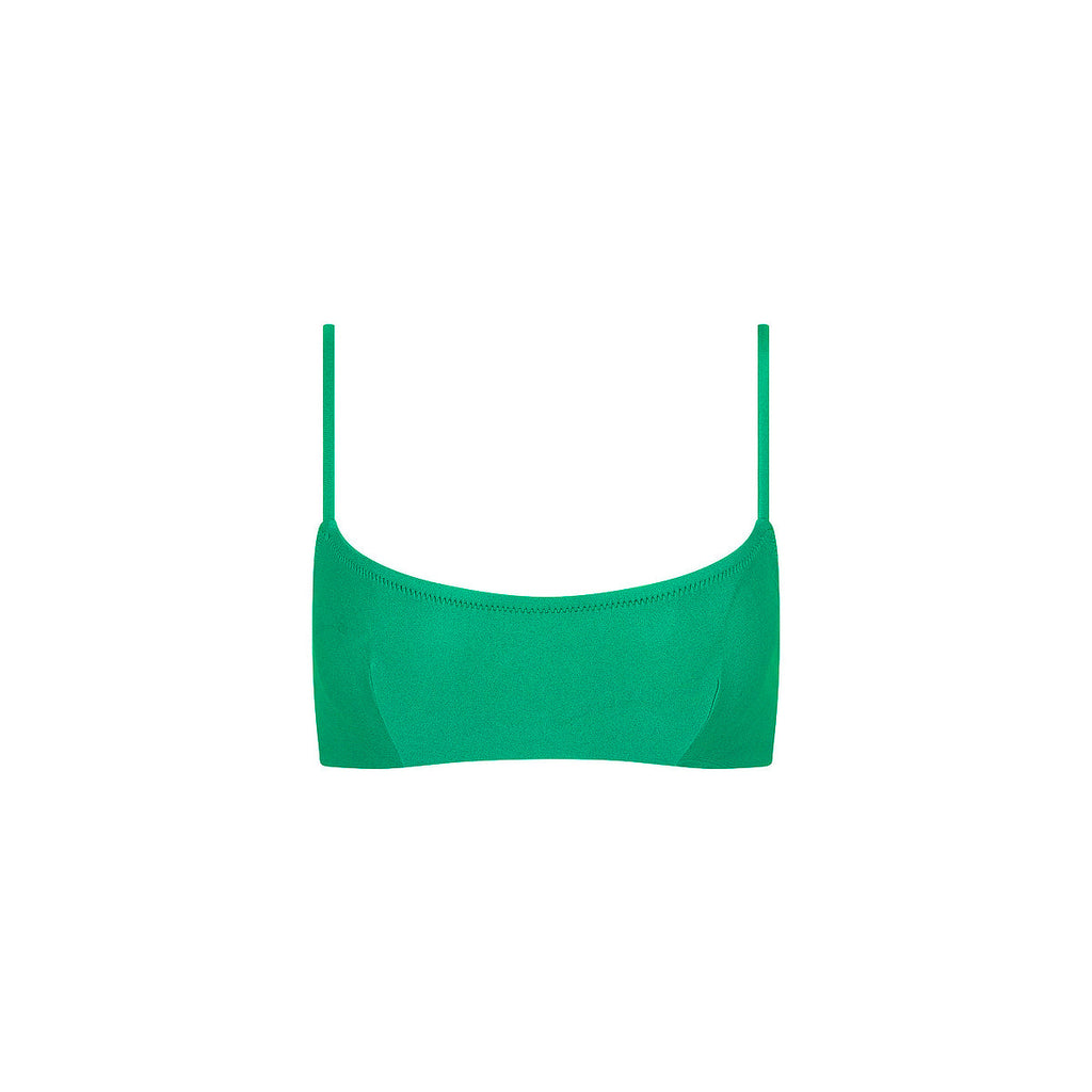 Invisible Underwire Crop Bikini Top - Island Lush