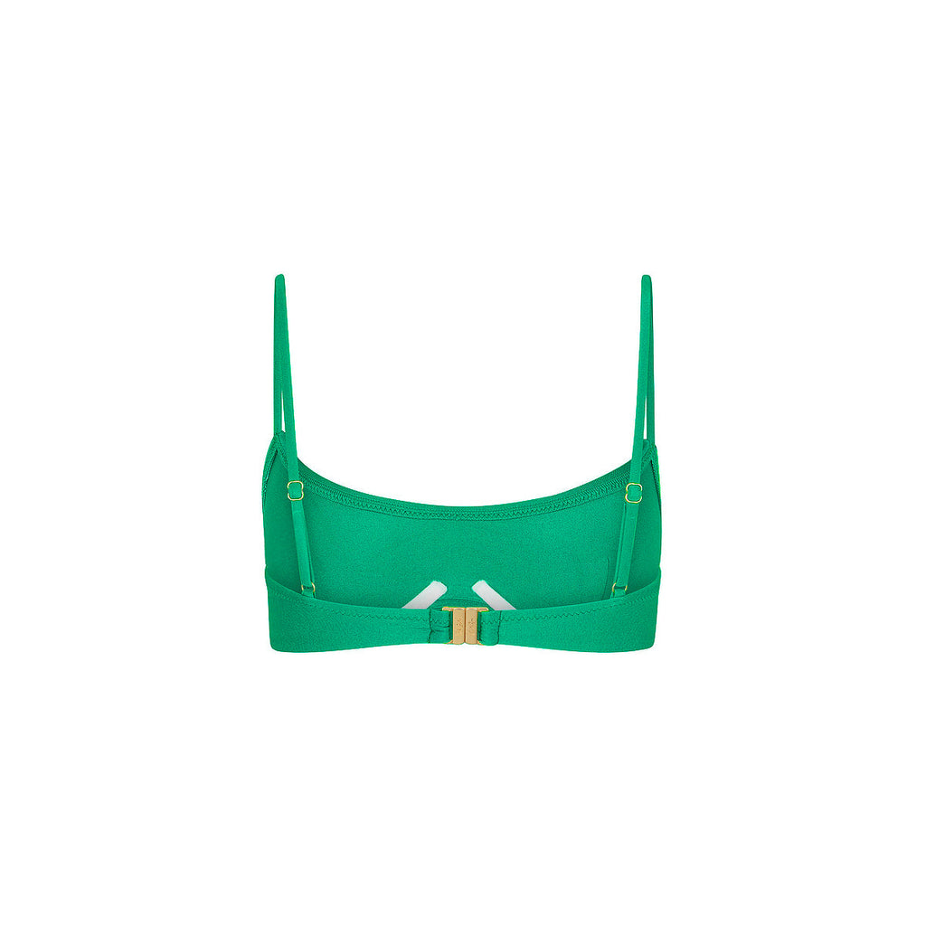 Invisible Underwire Crop Bikini Top - Island Lush