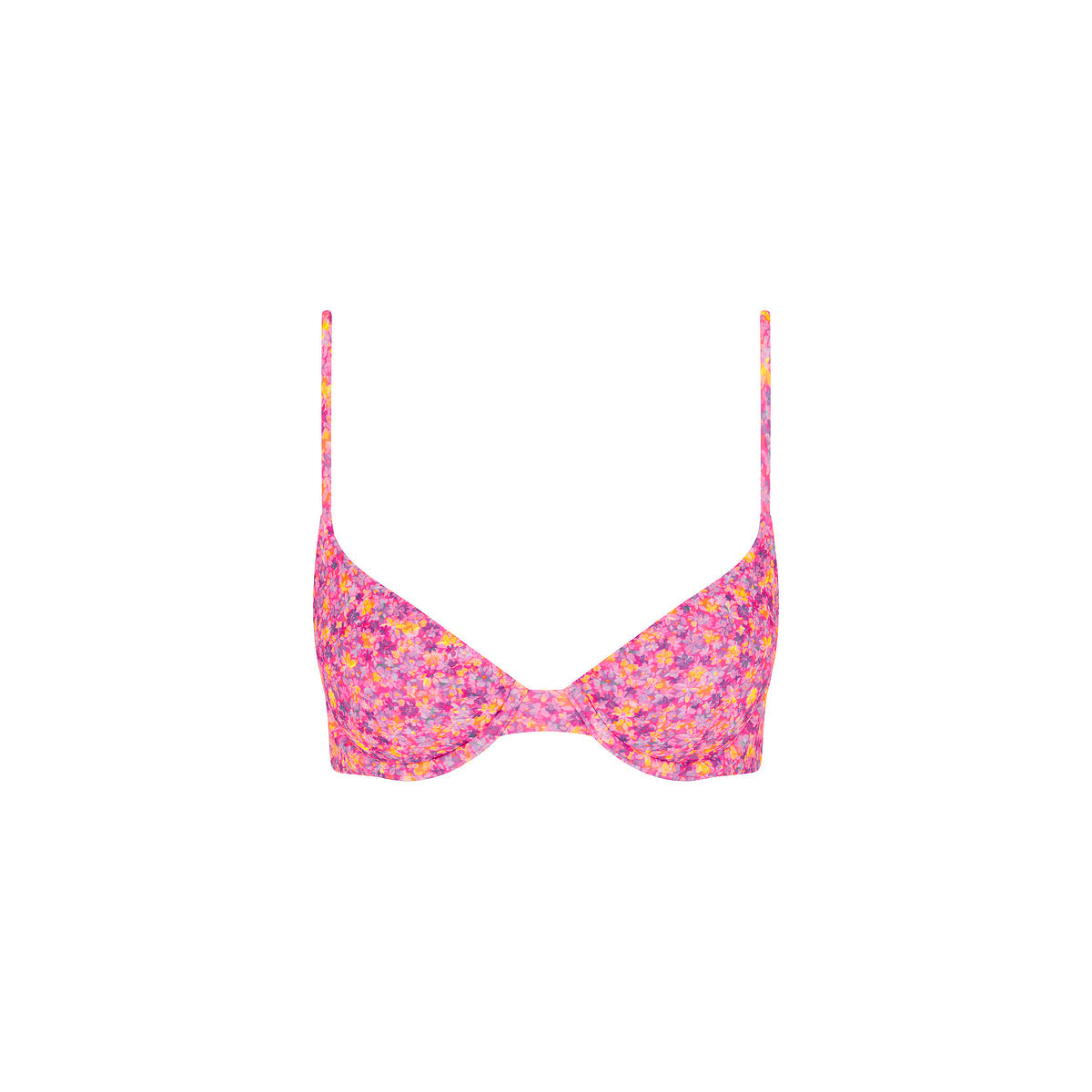 Slim Underwire Bra Bikini Top - Gelato Bloom