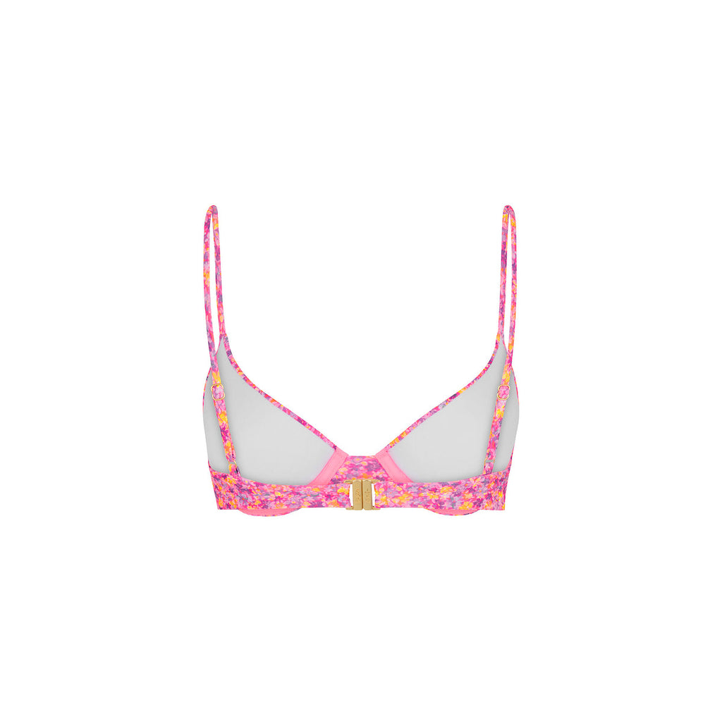Slim Underwire Bra Bikini Top - Gelato Bloom
