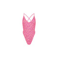 Plunge Cross Back One Piece - Gelato Bloom