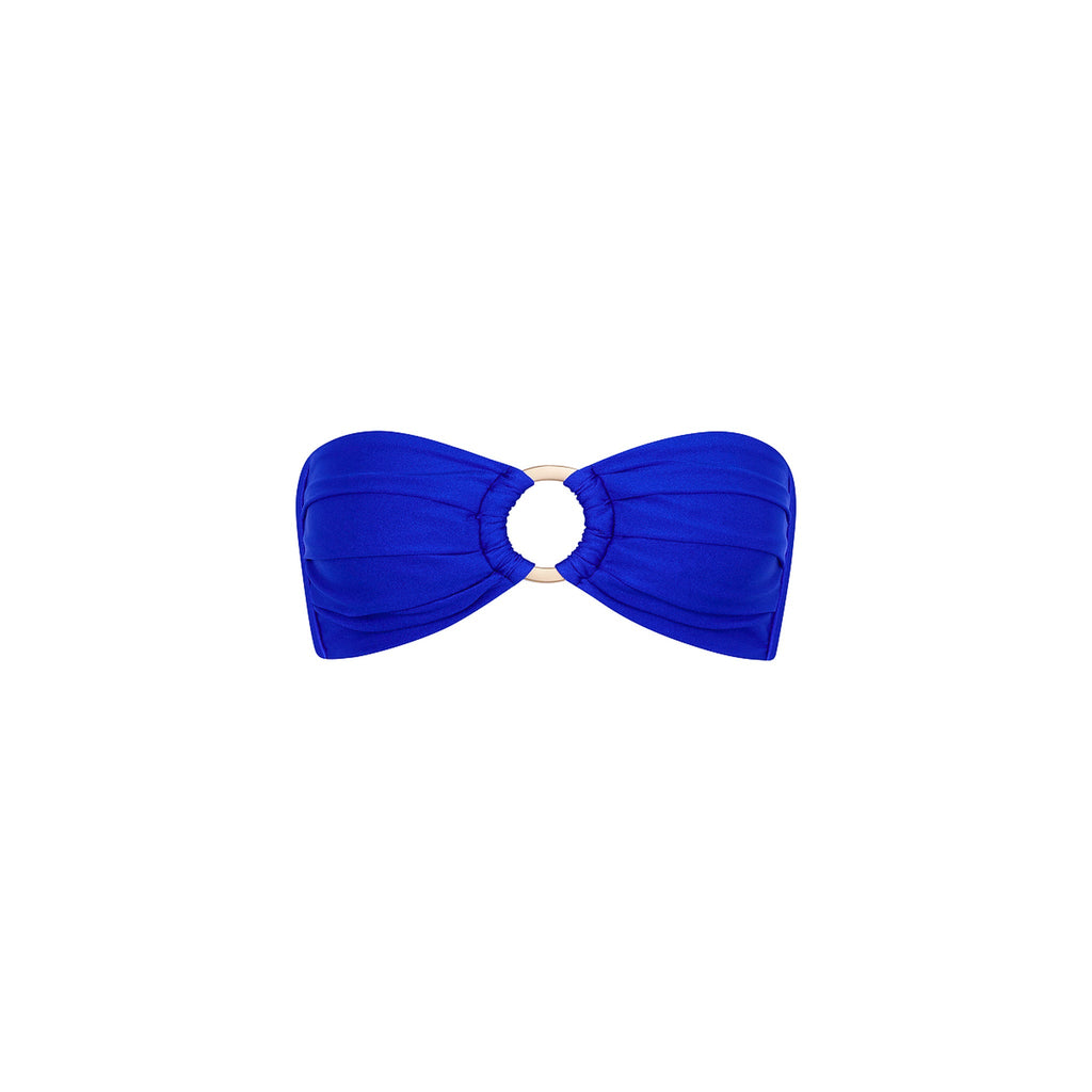 Strapless Bandeau Bikini Top - Blue Lagoon