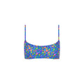 Invisible Underwire Crop Bikini Top - Electric Bloom