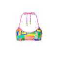 Double Bind Crop Halter Bikini Top - Sun Honey